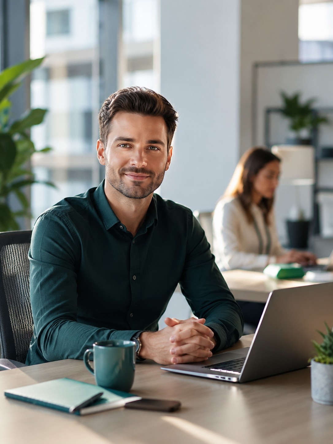 Business team using a shared workspace for customer messaging and automation